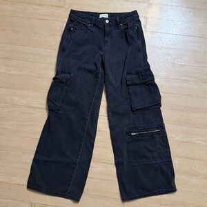 PacSun Dark Gray Low Rise Baggy Jeans